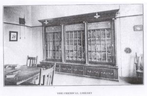 The Chemical Library in Harker Hall (pre-April 1916)
