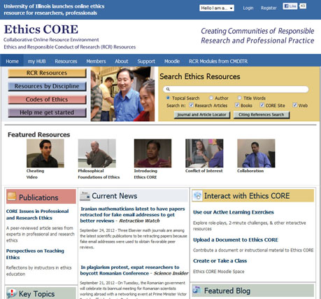 EthicsCORE screenshot